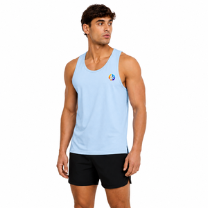 Practical design supports daily movement with <b>Man</b> Tank Top with natural movement for casual outings and <b>beach</b> trips daily wear - Product Image 1