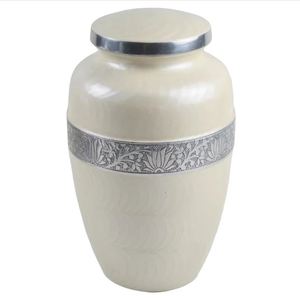 Supplies <b>Memorial</b> Ashes Urn for Burial Services New Decorative Engraving Brass Cremation Urn Solid - Product Image 4