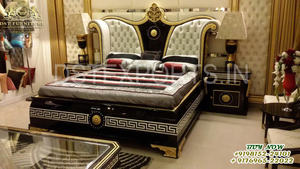 Juego de Muebles de Dormitorio de Madera Tallados a Mano con Acabado Marrón, Diseño en Forma de Corazón, Estilo Europeo, Fabricado en EE. UU. - Product Image 6