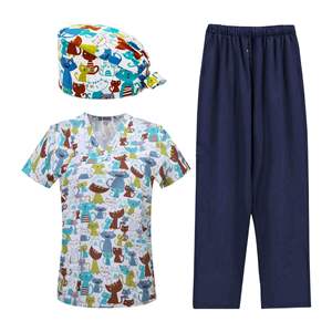 ชุดยูนิฟอร์มพยาบาลแบบสวมใส่สบาย ระบายอากาศได้ดี ลายพิมพ์สวยงาม สำหรับบุคลากรทางการแพทย์ - Product Image 3