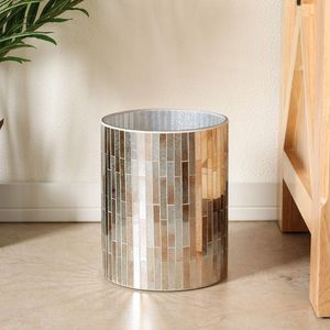 Poubelle carrée luxueuse avec finition effet marbre noir et or. Look moderne haut de gamme. Disponible aux prix de gros. - Product Image 5