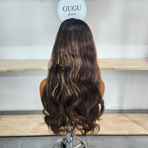 Peluca de Cabello Humano Natural 6x6 HD Transparente para Cierre de Encaje, Ondulado, con Reflejos, Línea de Cabello Natural, 250 Densidad, Suave y Voluminoso - Product Image 4
