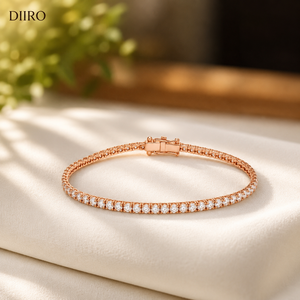 925 sterling <b>Silver</b> Moissanite Tennis <b>Bracelet</b> Round Brilliant Cut Diamond Channel Setting Women's Classic <b>Bracelet</b> - Product Image 2