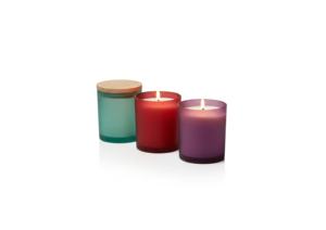 Elegant Scented Soy Wax Cylinder Glass Jar Candles Modern Wooden Lids Christmas New Year. Handmade Eco-Friendly Customized - Product Image 2