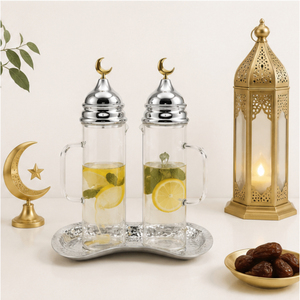 Juego de Botellas de Vidrio para Aceite y Vinagre, Decoración de Cocina de Lujo para Ramadán, Venta al por Mayor, Decoración de Mesa Islámica para Eid Mubarak - Product Image 4