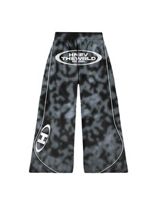 Ensemble sweat à capuche court et pantalon Hanfiye demi-ton noir et gris avec fermeture éclair |   Survêtement streetwear oversize - Product Image 3