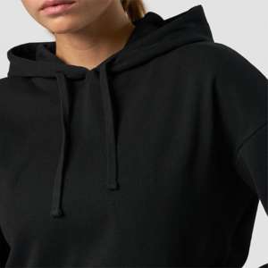 Sudadera con Capucha Corta para Mujer, de Forro Polar, Informal, Deportiva, para Gimnasio, Estilo Urbano, de Manga Larga - Product Image 4