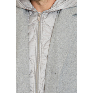 <b>Men's</b> Long Wool Blend Mandarin Collar <b>Double</b> <b>Breasted</b> Warm Winter Coat Anti Wrinkle Anti Shrink Fashion Outerwear - Product Image 3