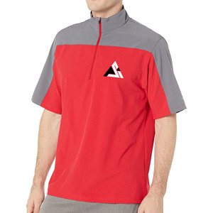 New Design Custom Made Batting Cage <b>Jacket</b> <b>Half</b> <b>Zip</b> Front Stand Collar Front Logo Baseball <b>Men's</b> <b>Jackets</b> For Adults And Youths - Product Image 5