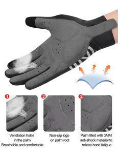 Gants de cyclisme personnalisés antidérapants respirants à doigts complets pour VTT, compatibles écran tactile, équipement sportif pour le cyclisme en extérieur - Product Image 4