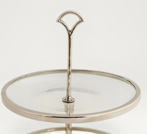 Support à gâteau en verre non toxique à 3 niveaux LMB, présentoir à dessert rond, plateau de service transparent pour mariage, fête, thé - Product Image 2