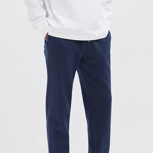 High Quality Men's <b>Oversized</b> Blue Cotton Fabric Quick Dry Washed <b>Jogger</b> For Men Breathable With Ribbed Cuff & Side Pockets - Product Image 3