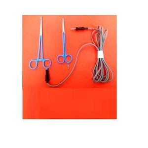 Ciseaux monopôlaire courbés 7,5 mm, forceps artériels courbés 8,5 mm avec câble en silicone de 3 mètres pour utilisation en salle chirurgicale, outils certifiés Classe I CE - Product Image 4