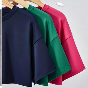 Camiseta Deportiva Corta para Mujer, Ecológica, 100% Algodón, Transpirable, de Secado Rápido, para Yoga, Ejercicio y Fitness, con Estampado, de Bangladesh, Venta al Por Mayor - Product Image 3