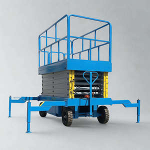 Plataforma Elevadora de Tijera Hidráulica Móvil, Plataforma de Trabajo Aérea, Mesa Elevadora de Tijera Eléctrica de Alta Resistencia - Product Image 2