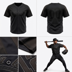 Uniforme de Béisbol Personalizado Directo de Fábrica, Conjunto Transpirable de Secado Rápido, Jersey con Botones, Pantalones de Softbol con Cintura Elástica Anti-UV - Product Image 4