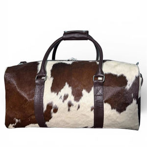 Sac de voyage et de sport en cuir véritable durable avec fermeture éclair, multifonction LHDB-0065 - Product Image 1