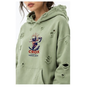 <b>Top</b> Quality Brand Name Women <b>Distressed</b> Hoodie Made With Soft Durable Fabric Comfortable Fit Trendy <b>Distressed</b> Style And Everyd - Product Image 6
