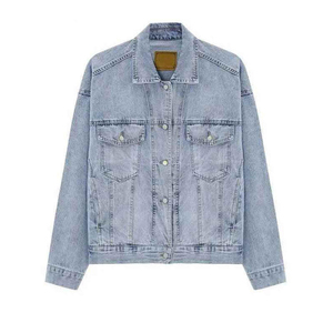 Custom <b>Men's</b> <b>Jackets</b> <b>Men</b> Cargo Cotton <b>Denim</b> Washed Jean <b>Jackets</b> for <b>Men</b> <b>Denim</b> Lose Fit Button Cuffs <b>Jackets</b> - Product Image 2