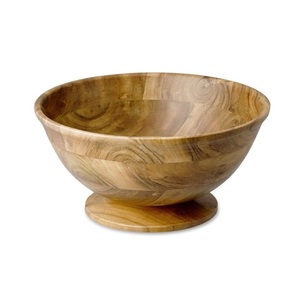 Moderna y Lujosa Tazón de Madera con Pedestal, Hecha a Mano, Ecológica y Ligera, Centro de Mesa para Frutas, Frutos Secos, Golosinas y Dulces - Product Image 3