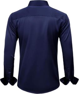 เสื้อเชิ้ตผู้ชาย Aero Formal แขนยาว ยืดได้ ไม่ยับ ทรงปกติ สีพื้น ธุรกิจลำลอง งานแต่งงาน ติดกระดุม รุ่น 2026 - Product Image 2