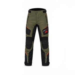 Gear for motorcycle riders seeking winter comfort with waterproof textile <b>trousers</b> warm inner lining reinforced knees and secure - Product Image 1