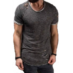 เสื้อยืดทรงหลวมแบบดรอปโชว์เดอร์สำหรับผู้ชาย ผ้าฝ้าย 100% เนื้อผ้าเบา รับสกรีนโลโก้ตามแบบ บริการ OEM เสื้อยืดแบบดรอปโชว์เดอร์ - Product Image 5