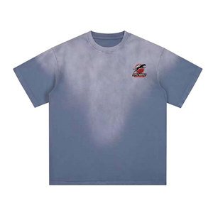 T-shirts en coton délavés au soleil, coupe ajustée, manches courtes, en vente en ligne - Product Image 1