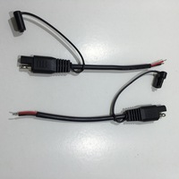 SPT-2 18AWG 300V Kabel Konduktor Tembaga Hitam Rakitan Kabel Trail Panjang 1830mm 2-inti 2P SAE Plug Penutup Debu Peralatan Rumah Tangga