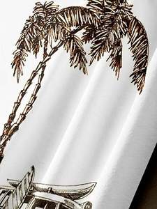 Nouvelle arrivée : chemise hawaïenne à col imprimée pour homme, luxe, manches courtes, pour les vacances à la plage, tenue d'été - Product Image 5