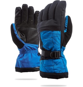 Gants de ski à doigts entiers, couleur turquoise, en polyester, isolés thermiquement, avec sangle de poignet réglable, unisexe, pour l'hiver et les activités de plein air - Product Image 6