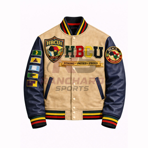 Chaqueta ligera para hombre estilo HBCU, cómoda y personalizada, chaqueta universitaria, chaqueta de colegio, chaqueta varsity hecha a medida. - Product Image 1