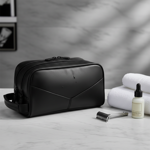 Nueva Llegada, Bolsa de Aseo de Lujo con Doble Compartimento, Neceser de Viaje Impermeable, Bolsa de Afeitar Unisex Vintage para Hombre, 2026 - Product Image 2