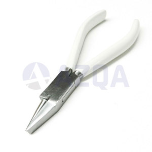 Stainless Steel <b>Ring</b> Bending Plier with White PVC Grip Handle for Jewelry Setting Body Jewelry Adjustment and Wire Forming - Product Image 6