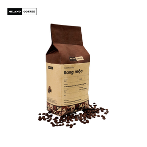 Milano <b>Coffee</b> 1kg Pure Light Roasted Arabica <b>Robusta</b> Mix Whole <b>Beans</b> Clean Espresso Formula Full City + Vietnam HORECA - Product Image 3