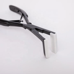Professional Black Color Tape in Hair Pliers Hot Sale Stainless Steel Tape in Hair <b>Extension</b> Plier <b>Bead</b> Removal Pliers - Product Image 2