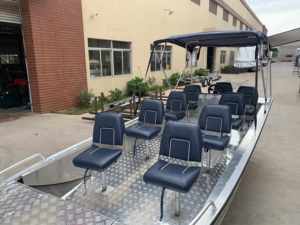 Bote de Pasajeros de Aluminio de 20 Pies Kinocean 2026 de Calidad de Exportación con Toldo para Transporte, Proveedor de Alta Calidad OEM/ODM - Product Image 2