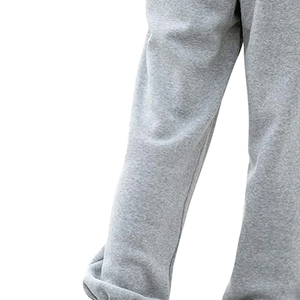 Pantalon de survêtement décontracté pour femme, taille haute, coupe droite, respirant, écologique, couleur unie, automne - Product Image 6