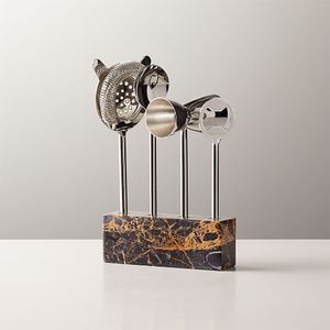 Outils de bar haut de gamme pour la maison, accessoires de divertissement de luxe, présentoir à cocktails, essentiels pour la doxologie, bar à accessoires moderne en marbre - Product Image 2