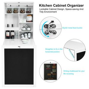 White Wall-Mounted <b>Computer</b> Desk for <b>Office</b> Use - Product Image 6