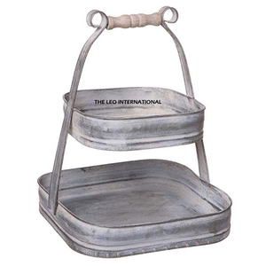 Bandeja Decorativa Plateada con Diseño de Reno para Navidad y Otros Eventos, Utensilios de Cocina para el Hogar y Hoteles, Sublimación en Blanco - Product Image 2