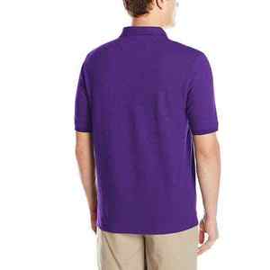 T-shirt Nouvelle Mode Sportswear Manches Courtes Coton Grande Taille Polos Homme Couleur Violette - Product Image 4