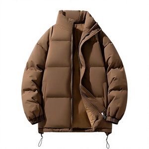 Wholesale <b>Mens</b> Puffer Jacket Fall Winter Puffer Jacket Wholesale Hoodless Puffer Jacket For US Luxury Labels - Product Image 3