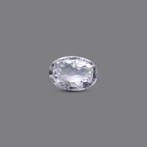 Lab Created White Zircon 3 Carat Brilliant Cut Loose Gemstone for Fine Jewelry - Product Image 1