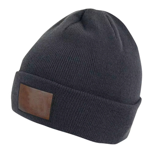 Unisex Solid Color Winter Beanie <b>Hat</b> 100% Acrylic Knitted Street Style Adult Size Cuffed Design Breathable Waterproof Outdoor - Product Image 3