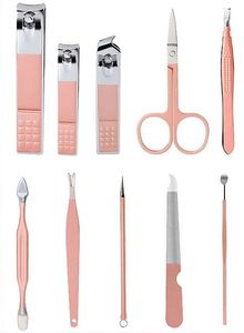 Kit de Pedicura de Acero Inoxidable, Lima de Uñas, Cortaúñas, Empujador, Pinzas, Juego de Instrumentos de Cuidado de Belleza con Estuche con Cierre, 11 Piezas - Product Image 6