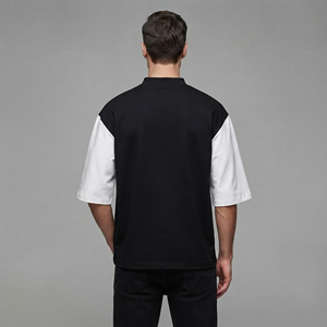 เสื้อยืดฮิปฮอปผู้ชายทรงโอเวอร์ไซส์แฟชั่นใหม่รักษ์โลก พิมพ์ลายโลโก้ด้วยเทคนิค DTF คอกลม แขนสั้น ผ้าฝ้าย 100% ทรงหลวม - Product Image 2
