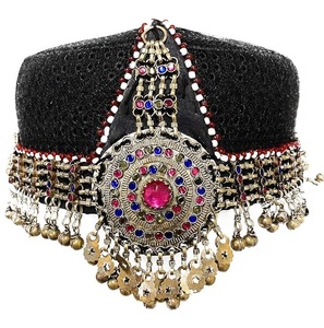 Gorras de Mujer Transpirables de Alta Calidad con Bordado Estilizado y Estampado Tribal Afgano Kuchi, Venta al por Mayor, MOQ Bajo, Más Vendidas - Product Image 3