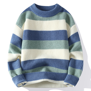 Nouveau pull en tricot pour homme de qualité supérieure, chaud pour l'hiver, avec fermeture éclair, tissu doux et confortable, manches longues, décontracté, élégant, coupe ajustée, tricot classique - Product Image 3
