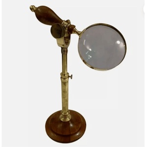 Loupe en laiton argenté réglable avec support de bureau mains libres pour la lecture, prix de gros - Product Image 3